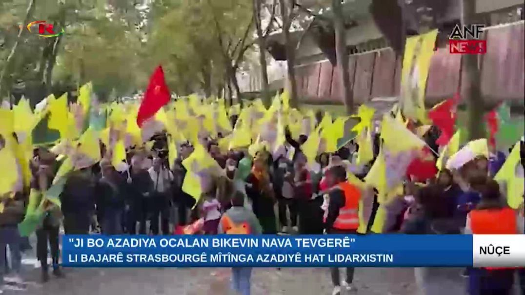 Li bajarê Strasbourgê mîtînga azadiyê hat lidarxistin