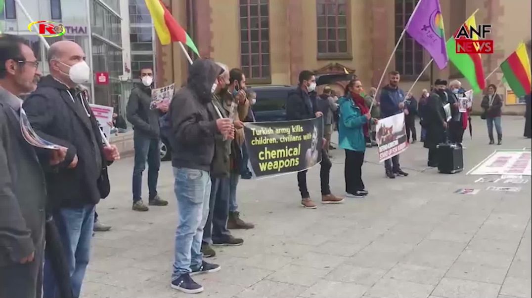 كردستانيون يتظاهرون في عدة مدن ألمانية تنديداً بهجمات الاحتلال التركي