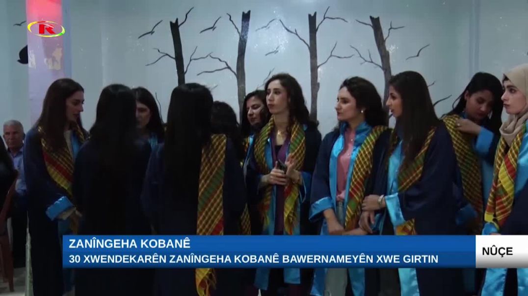 30 xwendekarên Zanîngeha Kobanê bawernameyên xwe girtin