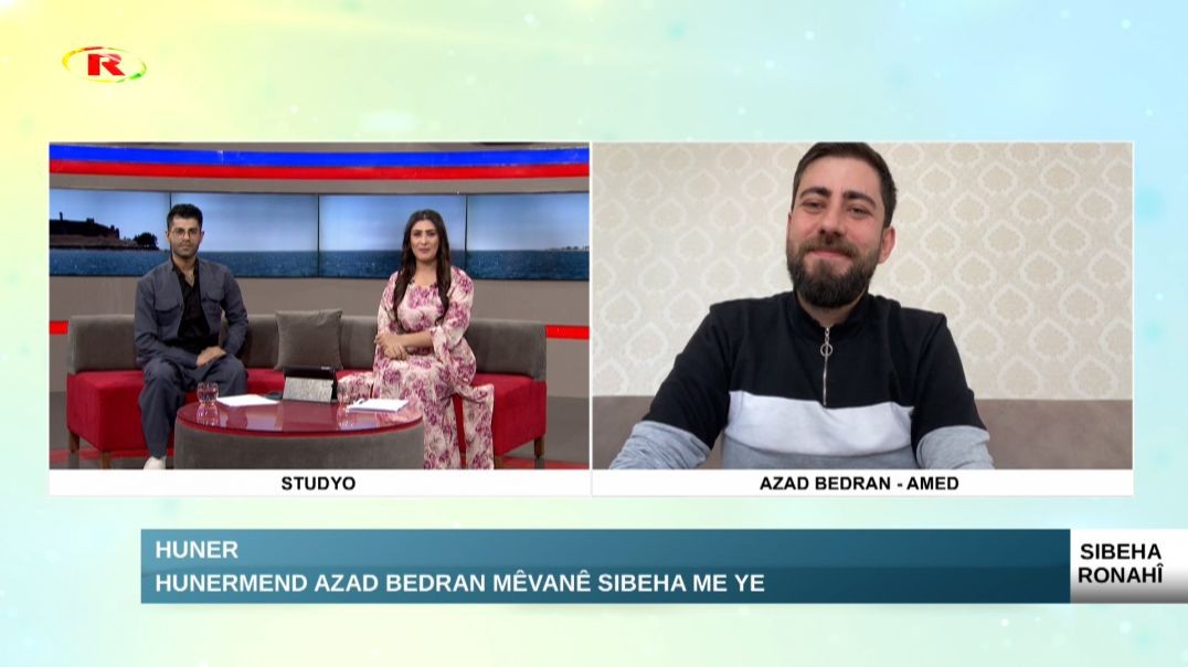 ⁣Huner..Hunermend Azad Bedran mêvanê sibeha me ye