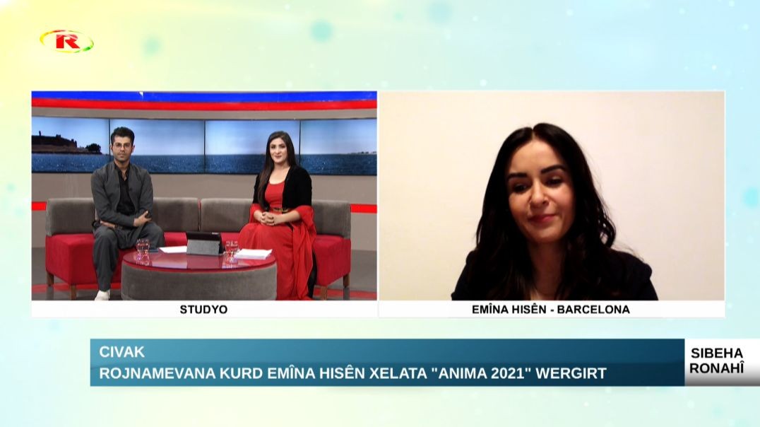 Rojnamevana Kurd Emîna Hisên xelata "Anima 2021" wergirt