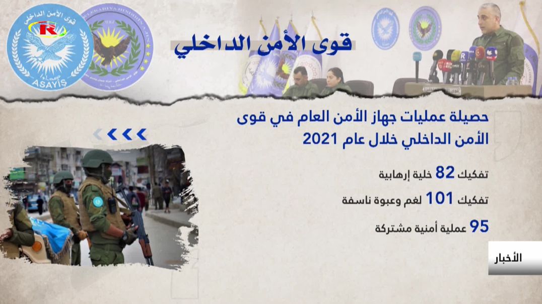 ⁣حصيلة عمليات جهاز الأمن العام في قوى الأمن الداخلي خلال عام 2021