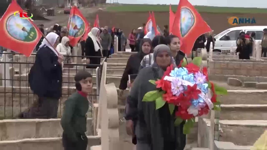 Li Bakur û Rojhilatê Sûriyê şehîdên serhildana 12'ê Adarê hatin bibîranîn