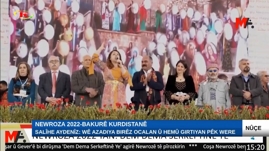 Bi sedhezaran li qada Newrozê ya amedê banga azadiya Rêber Ocalan kirin