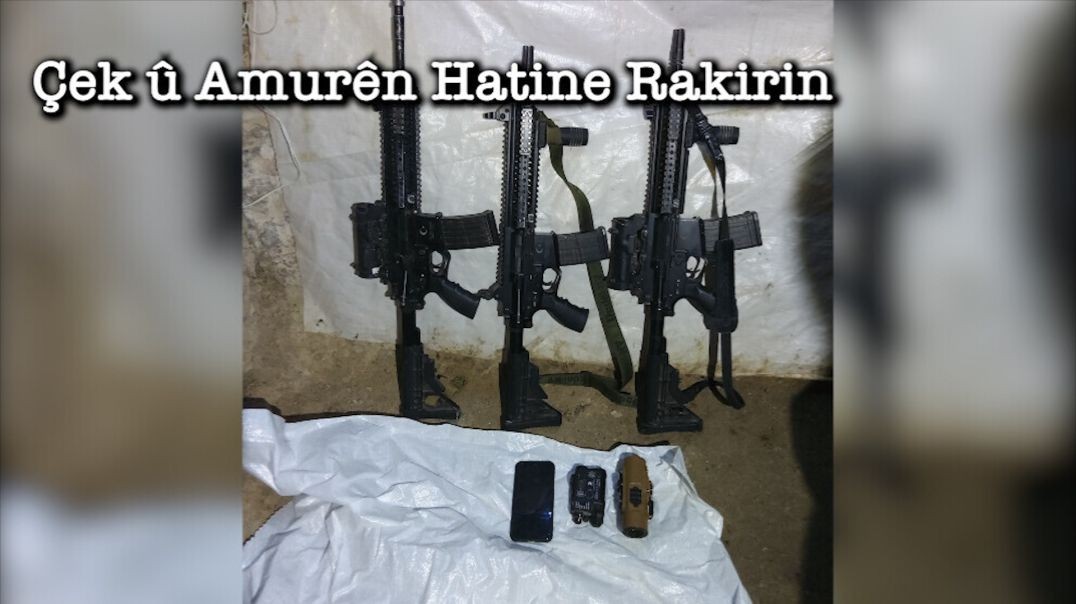 ⁣كريلا TV تنشر مشاهد مصورة لاستيلاء مقاتلات الكريلا على أسلحة ومعدات للاحتلال التركي