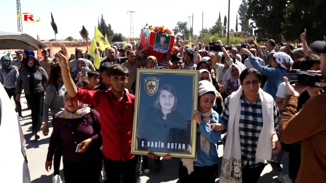 Şehîd Barîn Botan bi merasîmeke bi heybet hat oxirkirin