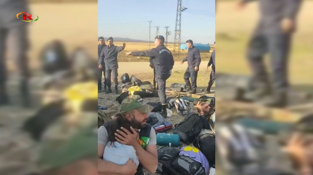 ⁣فيديو متداول يظهر تعامل سلطات الفاشية التركية بوحشية مع اللاجئين السوريين