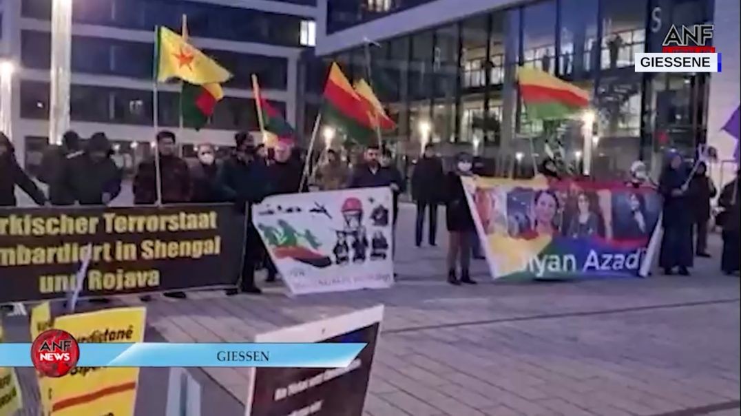 ⁣Kurd û dostên xwe li Fransa û Almanyayê li qadan bûn