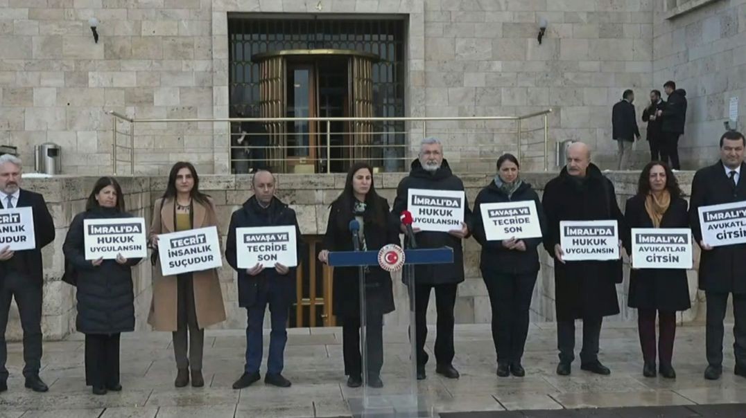 ⁣Li dijî tecrîdê parlamenterên HDP'ê nêzî mehekê ye nobet digrin