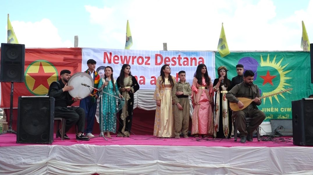 ⁣Newroz li navçeya Qinê a Kobanê hat pîroz kirin