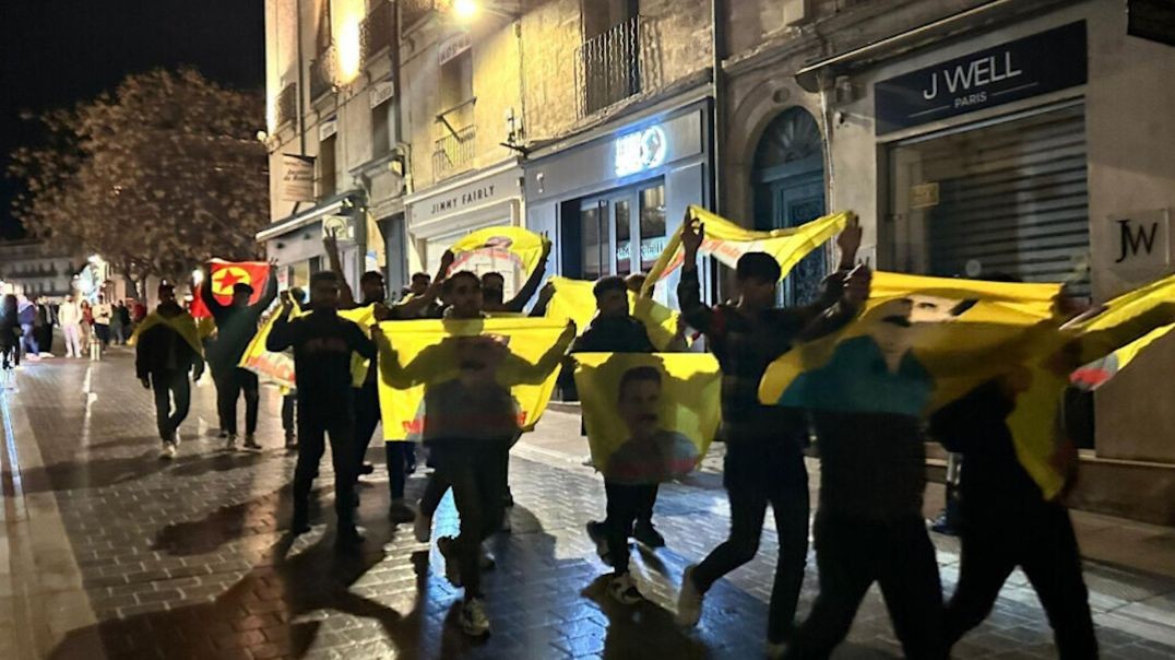 ⁣Li Montpellierê meşa 'Ji Abdullah Ocalan re Azadî' hat lidarxistin