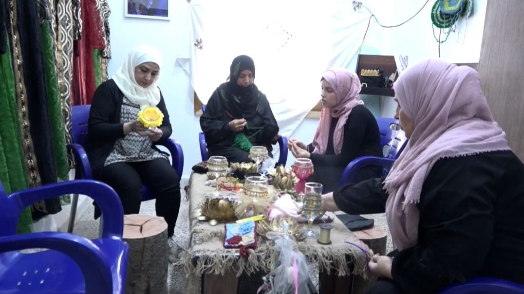 ⁣مركز الهلال الذهبي في الرقة يحافظ على الحرف النسوية اليدوية-تقرير: يارا مرعي