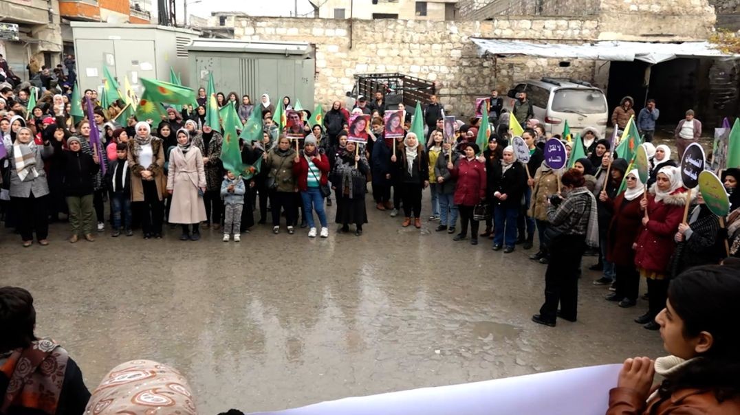 ⁣DOSYA - Jinên ji Şêxmeqsûd û Eşrefiyê ji bo pişgiriya YPJ'ê daketin qadan