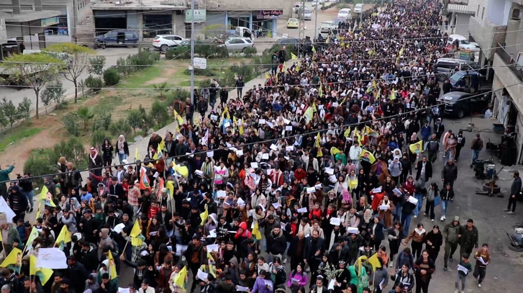 ⁣DOSYA - Li Kobanê meşa dijî êrîşên li ser gelê Efrîn û Şehba