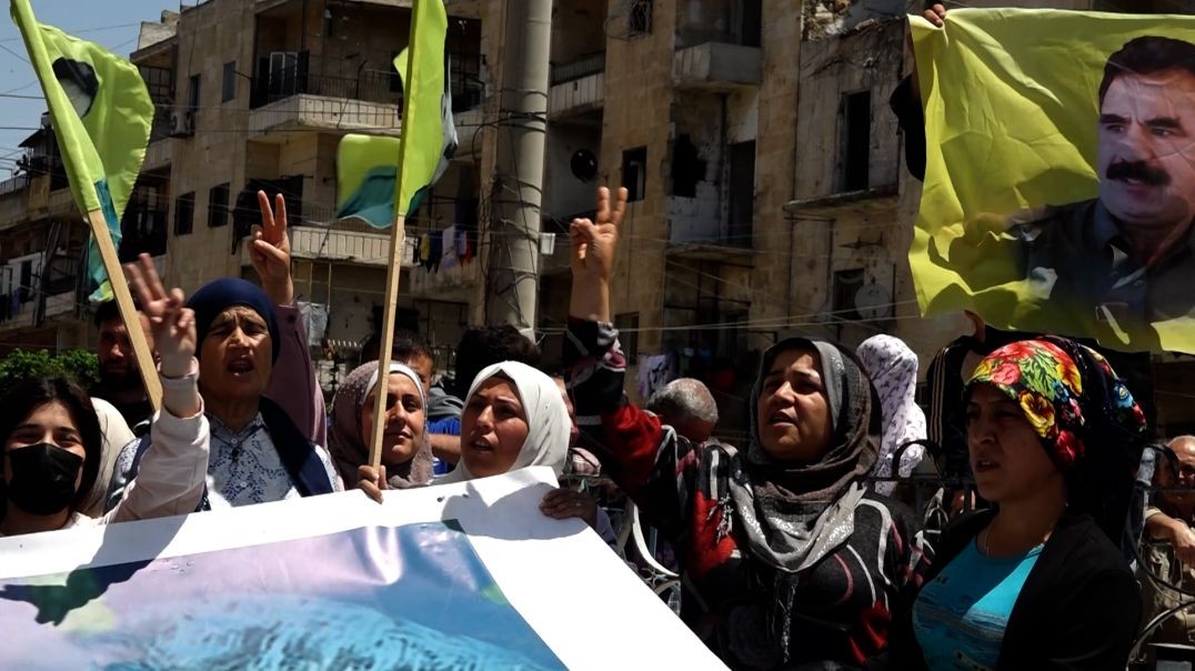 ⁣DOSYA - Bi pêşengiya Kongra Star jinên Helebê ji bo azadiya Rêber Apo daketin qadan