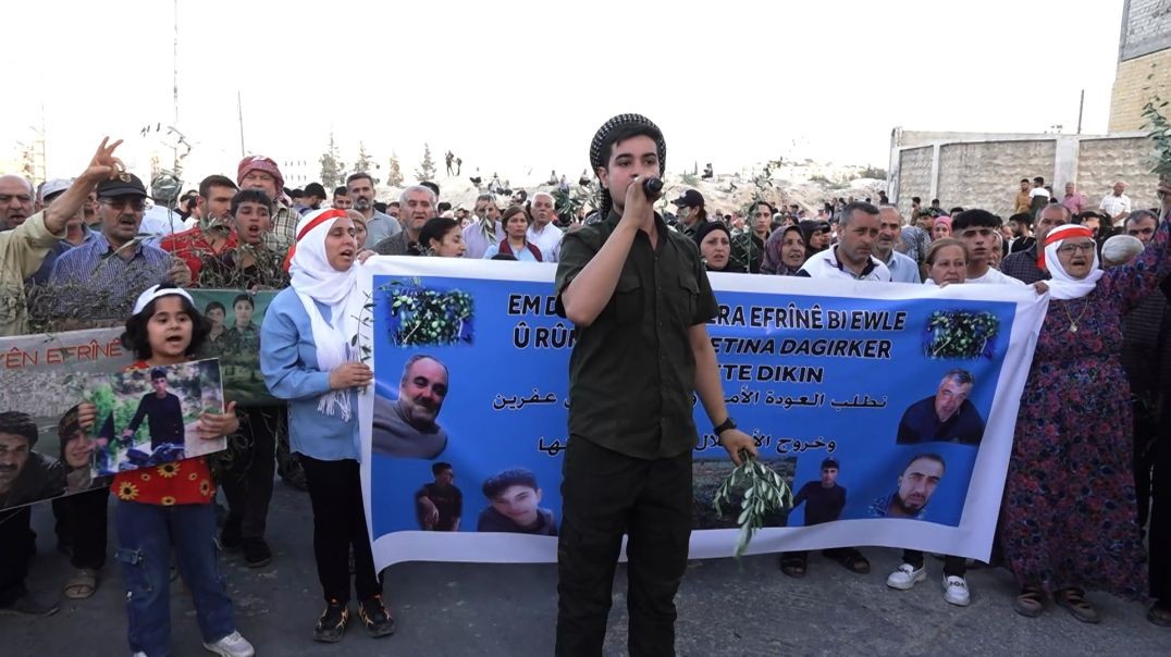 ⁣DOSYA - Gelên Helebê ji bo şermezarkirina kiryarên li Efrînê daketin ketin