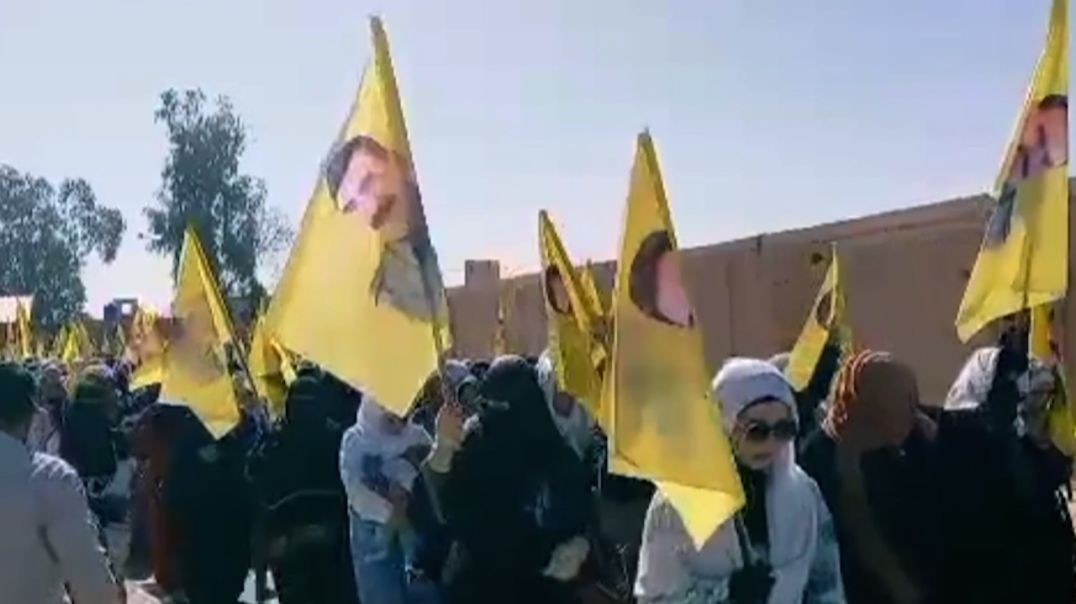 ⁣أهالي الشدادي يخرجون في تظاهرة منددة بالمؤامرة الدولية بحق القائد أوجلان - تقرير: قحطان صليبي