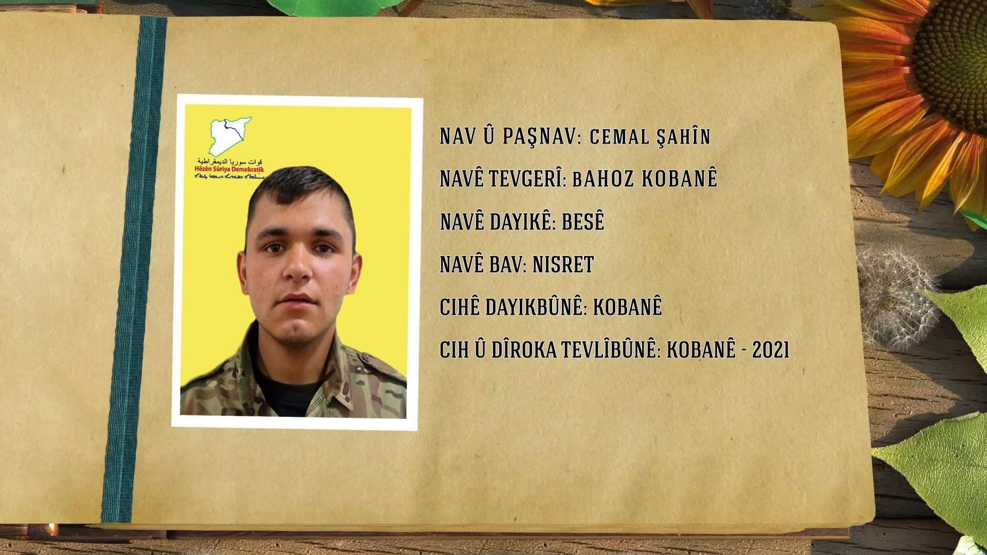 CANGORIYÊN AZADIYÊ-Şehîd Bahoz Kobanê-13-11-2025