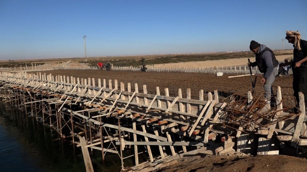 ⁣حاد بلديات مقاطعة الطبقة يواصل تنفيذ مشروع تأهيل جسر اليمامة  تقرير: هبة فتيح