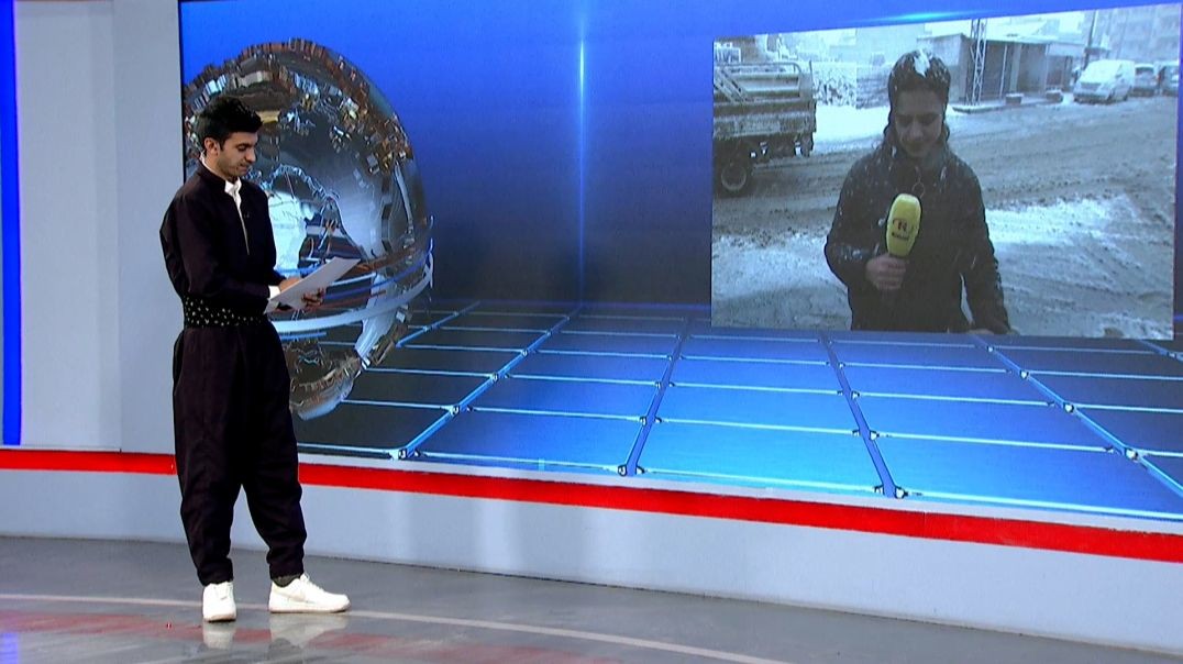 ⁣Li bajarê Qamişlo jî berif ji sibehê ve dibare