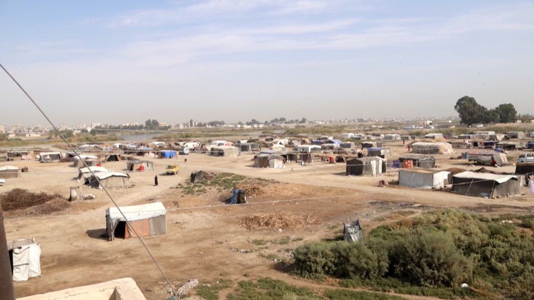 ⁣مقاطعة الرقة..النازحون يواجهون ظروفا جوية قاسية في المخيمات  تقرير :يارا مرعي